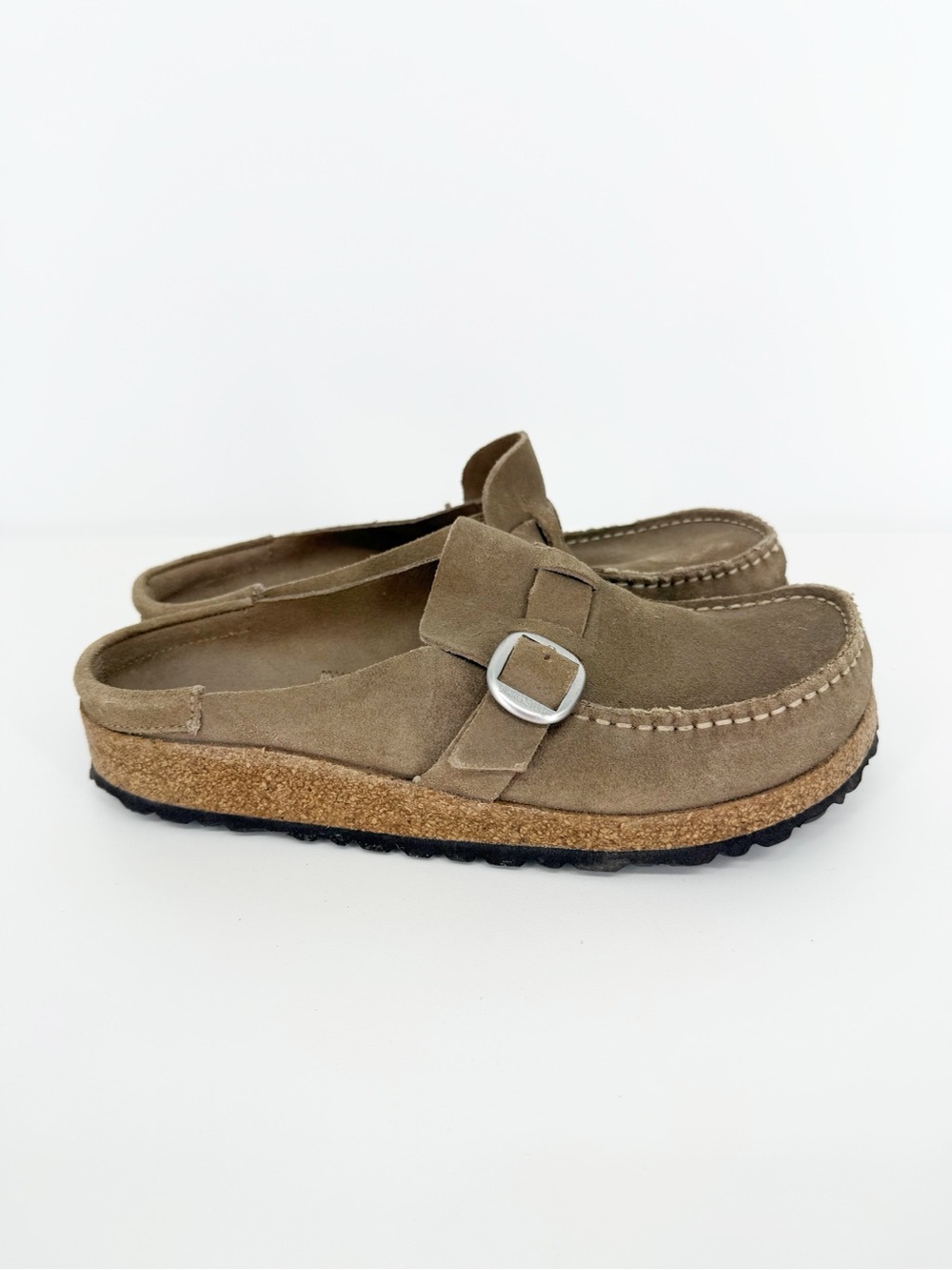 Birkenstock Buckley Suede Leather Loafers 9 Tan - Picture 6 of 9
